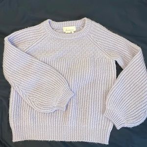 Anthropologie bubble sleeve sweater